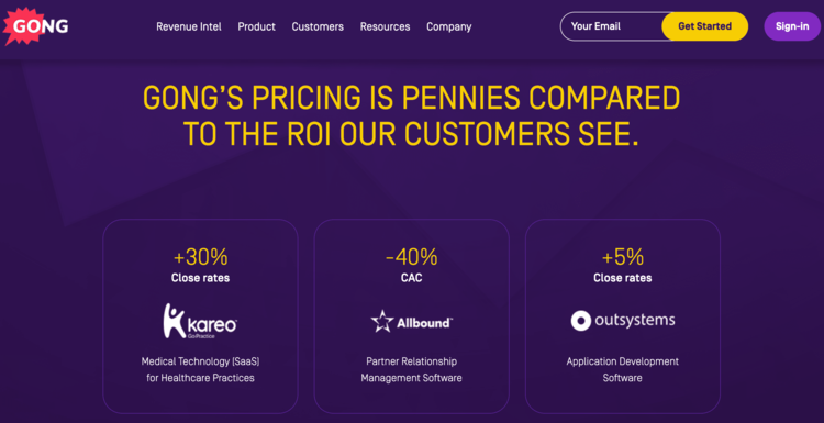 best-saas-pricing-pages-gong-2