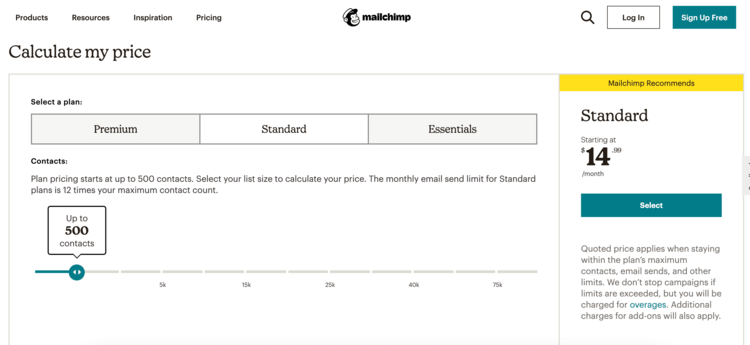 best-saas-pricing-pages-mailchimp-2